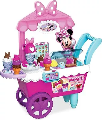 Disney Junior Minnie Mouse Sweets & Treats Ice Cream Cart 40-Pieces Playset Toy • $75.99