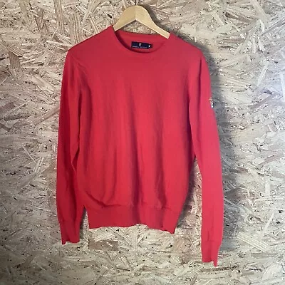 Marina Militare Sweater Mens Medium Crew Neck Jumper Cotton Red • $19.95