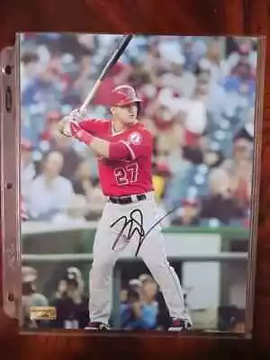 Mike Trout Las Angles Angels Autographed 8x10 Photo W/COA • $70