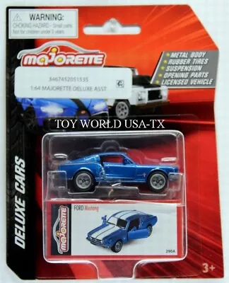 2023 Majorette Deluxe Cars Ford Mustang Blue • $5.99