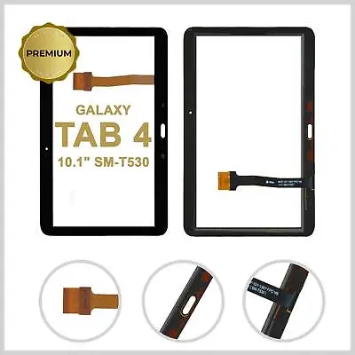 For Samsung Galaxy Tab 4 10.1 Touch Screen Digitizer Glass Lens  SM-T530 - Black • £11.46
