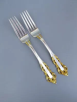 2pc Gorham Golden Medici Sterling Dinner Forks 7 1/2  • $99