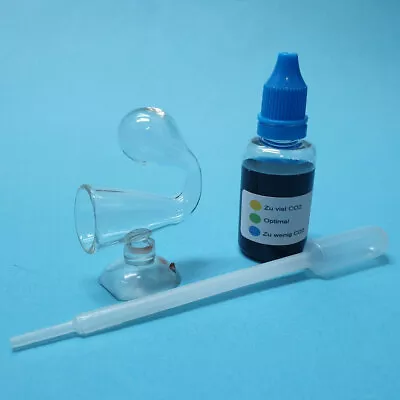 CO2 Set (dropchecker + Measuring Solution + Pipette) 20mg 30mg Continuous Test • £11.22