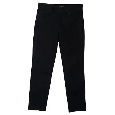 NYDJ Jeans Womens 6 Stretch Mid Rise Lift X Tuck Dark Wash Black Denim 32610     • $27.88