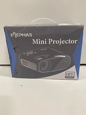 ELEPHAS 2023 Mini Projector: 1080P HD 8000 Lumens Portable With Tripod & USB C • $45.99