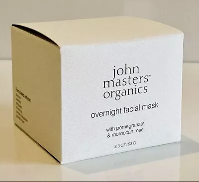 John Masters Organics Overnight Facial Mask Pomegranate Rose 3.3oz • $39.99