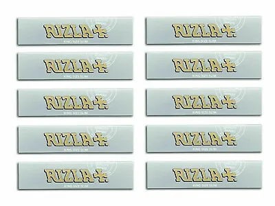 Rizla Tobbaco Silver King Size Slim Cigarette Rolling Papers 50 Packets Full Box • £7.49