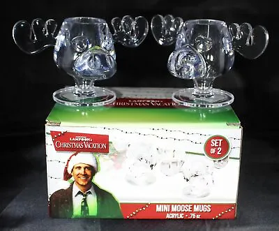 National Lampoon's Christmas Vacation Acrylic Mini Moose Mug Shot Glass Set Of 2 • $15.99