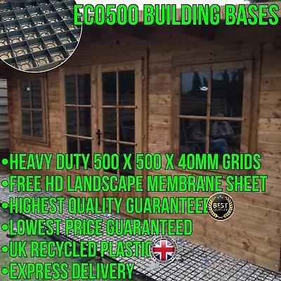 Log Cabin Eco Base Grids & Membrane Kit Garden Shed Base Greenhouse Base & Floor • £154.79
