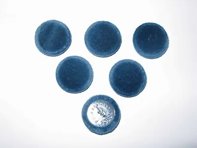 DARK BLUE VELVET BUTTONS - 25mm & 19mm UPHOLSTERY- CRAFT-SOFT FURNISHINGT B101 • £2.85