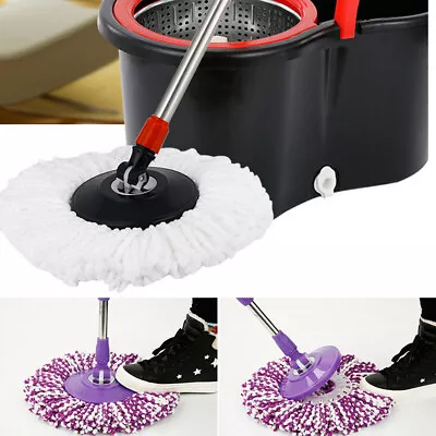 £7.80 • Buy 360° Floor Magic Spin Steel Mop Bucket Set Microfiber Rotating Dry 1 Head