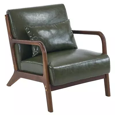 Modern Leisure Sofa Chair Lounge Couch Accent Armchair Living Room PU Leather • $149.90