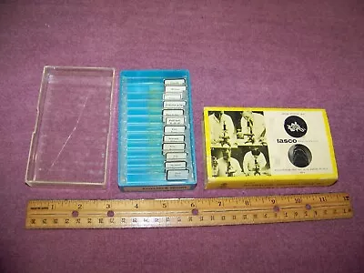 Vintage Microscope Slides Tasco Microscope Prepared Slide Set  Pollen & Spore  • $22.50