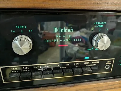 McIntosh MA 6100 Stereophonic Preamp Amplifier • $3000