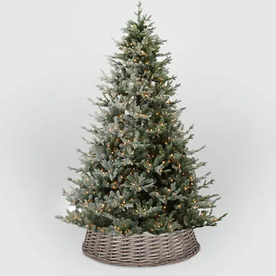 £17.99 • Buy Wicker Christmas Tree Skirt Xmas Stand Cover Xmas Decoration Wicker Basket Decor
