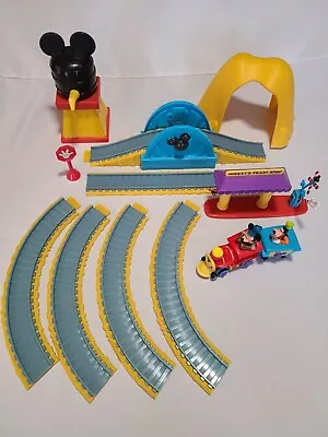 Lot Of 12 Pcs - Disney Store Mickey Mouse Clubhouse Train Tracks And Depot Set • $32.99