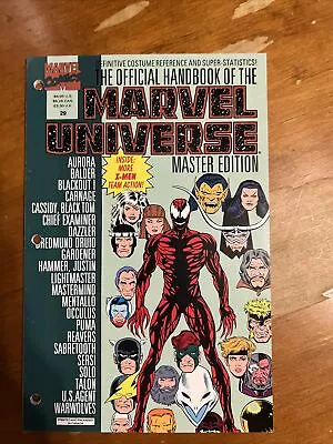 Official Handbook Of The Marvel Universe Master Edition 29 Comics Card Print TPB • $14.99