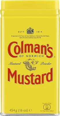 Colman's Original English Mustard Powder 454 G Free Shipping • £12.49