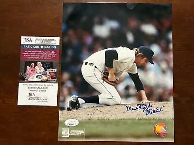 Mark Fidrych Signed 8x10 Photo File JSA COA Tigers The Bird ROY Red Sox B • $99.98