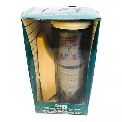 Vintage Dixie Cup Wall Mount Dispenser 5 Oz New Old Stock Original Packaging • $39.98