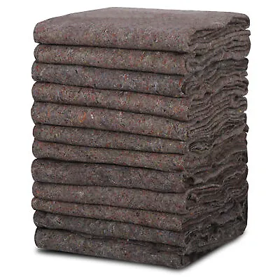 12 Pack Moving Blankets 53  X 74  Pro Economy Shipping Furniture Pads • $30.58