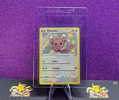 Pokémon TCG Minccino Shining Fates SV093/SV122 Holo Shiny Holo Rare Near Mint • $6