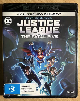 Justice League Vs The Fatal Five 4K Ultra HD  Blu-Ray • $24