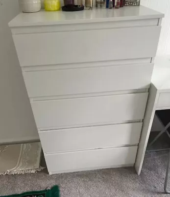 IKEA Malm Chest Of Drawers White • £100