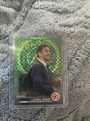 Topps Stadium Club Chrome 2022/23  Green Lionel Messi Numbered 25/175 • £10