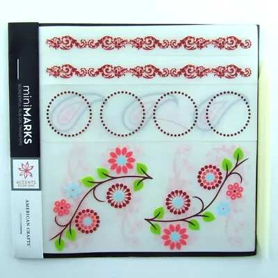 American Crafts Mimi Marks Rub On's Transfers - Accents Book One Mix 43170 New • £2.95