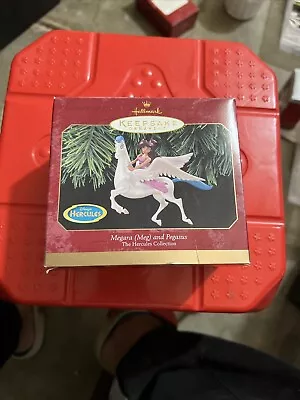 1997 Hallmark Hercules MEGARA (MEG) & PEGASUS Christmas Ornament Figure Disney • $7.99