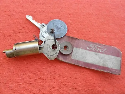 $69.99 • Buy 1938 Ford Original Hurd Nos Trunk Lock Cylinder With Keys