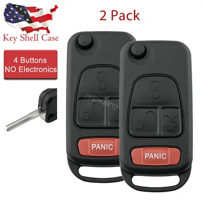 2 For 1998 1999 2000 2001 2002 2003 Mercedes SLK230 Remote Key Fob Shell Case • $12.78