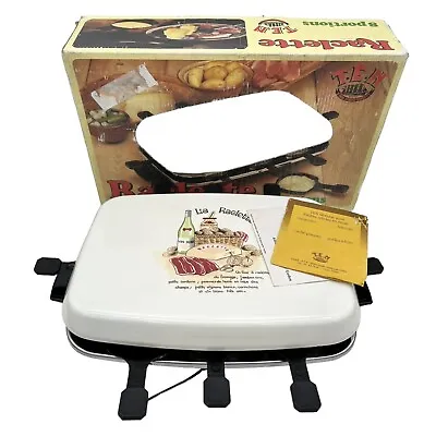 French Vintage 1970s Enamel Raclette Grill Machine Full Working Order  (B10) • £69.99