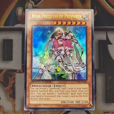 Yugioh High Priestess Of Prophecy Ultra Rare Wgrt-en100 Limited Edition  • £1.49