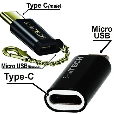 Adapter - USB  (Micro USB To Type C) Converter Connector USB 3.1 To USB 2.0 Lot • $4.99