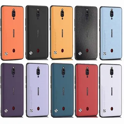 For ZTE Nubia Red Magic 5G Plain Leather Fabric Rubber Hard Case Back Cover • $3.99