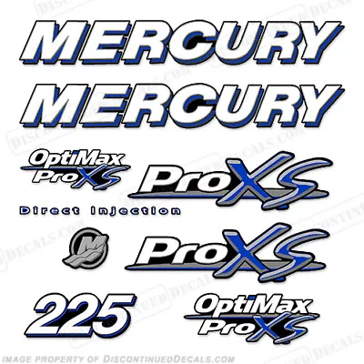 Fits Mercury 225hp ProXS Decal Kit - Blue • $109.95