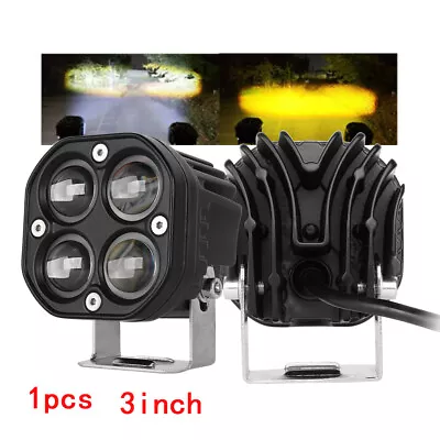 3  LED Work Light Bar Dual Color Cube Pod Driving Spot Fog Fit OffRoad Truck ATV • $18.33