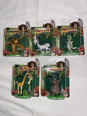 Madagascar DreamWorks 5 Mattel Micro Collection Toys Figures Animal Cake Toppers • $14.99