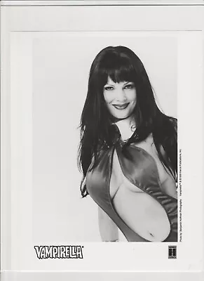 Vampirella: Julie Strain Cosplay Black & White Photo 1999 Harris Collectors Club • $34.75