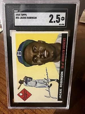 1955 Topps #50 Jackie Robinson SGC 2.5 Brooklyn Dodgers HOF • $400