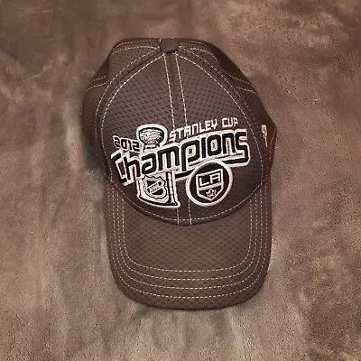 LA Kings 2012 Stanley Cup Champions Locker Room New Era 39THIRTY Hat Medium-LG • $17