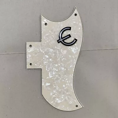 Guitar Parts For US Epiphone G400 Pro Guitar Pickguard & E LogoParchment Pearl • $9.09