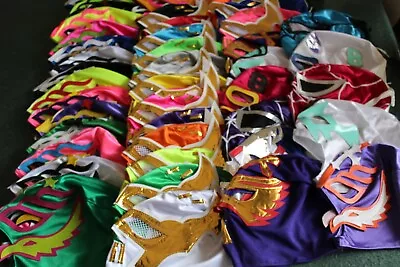 47 (Forty Seven) MIXED Wrestling Masks (28 YOUNG + 19 KIDS) Special Price LOT • $210