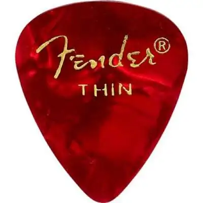 Genuine Fender 351 Premium Picks Red Moto Thin 12-pack 198-0351-709 • $6.73
