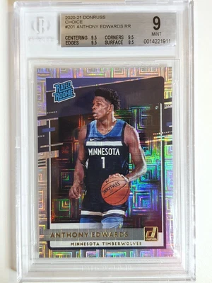 £316.57 • Buy 2020 Donruss Anthony Edwards Rookie #201 CHOICE INFINITE - BGS 9 (POP 4)