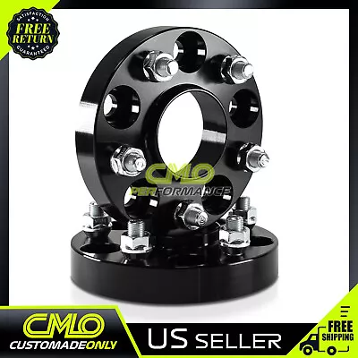 2) 25mm Black Hubcentric Wheel Spacers 5x100 For BRZ Impreza Legacy Forester 86 • $38.95