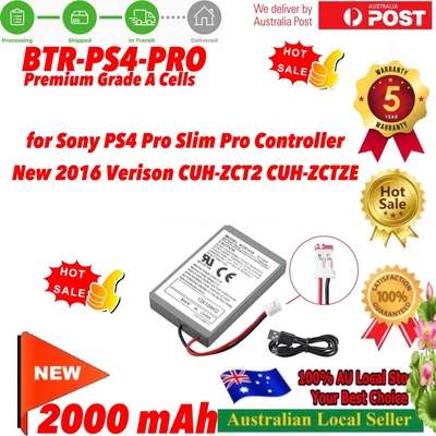 $8.90 • Buy Battery For Sony PS4 Pro Slim Pro Controller New 2016 Verison CUH-ZCT2 CUH-ZCT2E