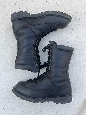 Matterhorn Black Leather Military Duty Boots Gore-Tex Men’s Size 10.5 M Made USA • $69.99